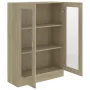 Vitrine Cabinet Sonoma Oak 32.5\x12\x45.3\ Chipboard