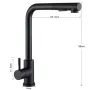 304 Stainless Steel Pull-out Faucet with 2 Modes Pull Out Kitchen Sink Faucet Stainless Steel Hot Cold Water Mixer Tap Spray Nozzle Flexible
