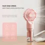 Mini Air Conditioner USB Rechargeable with Nanotechnology Cooling Mist Powerful Motor 4-Speed Wind Adjustable Efficient Cooling and Humidifying Function Ideal for Home Office and Dorm