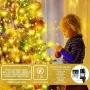 6.6 FT 16 Lines 400LED 8 Modes Christmas Tree Lights Decoration Tree Top Lights String Courtyard Garden Outdoor Waterproof Waterfall Lights LED Lights