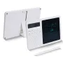 2 in1 Desktop Standing Calculator With LCD Writing Tablet Electronic Calendar Time Temperatures for Math Calculation, Note taking, and Memo Writing for School Students Office Assistant