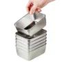 6Pcs/set Sealed Storage Box Set with Lid 316 Stainless Steel Fresh-Keeping Box Vegetables Fresh Refrigerator Food Kitchen Organizer Storage Container Crisper