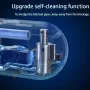 Lavatrice automatica intelligente con schiuma, sensore, dispenser di sapone elettrico da parete, ricarica USB con display della temperatura