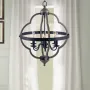 [USA Direct] 6-Light Candle Style Geometric Chandelier Industrial Rustic Indoor Pendant Light Without Bulbs
