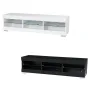 Woodyhome 57\ High Gloss TV Stand with LED Lights 6 Open Layers Cabinet Modern Storage Holder Entertainment for Home Living Room