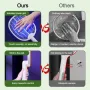 AGSIVO 3 In 1 3000V Cordless Rechargeable Electric Mosquito Bug Zapper Foldable Handheld Mosquito Killing Lamp Fly Trap