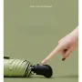Automatic 8-Rib Sun Protection Umbrella Fully Automatic Pocket Umbrella Cute Mini Black Coated Five Fold Sun Umbrella Mini Portable Pocket Umbrella