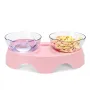 Cat Double Bowl Non-slip Pet Food Water Feeder Dish Elevated Stand Pet Supplies Puppy