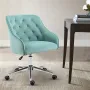 Modern Swivel Accent Chair Living Room Flannel Back Vanity Chair Armchair Office