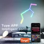 Barre luminose fai da te BLITZWILL con LED RGBIC, controllo intelligente WiFi Tuya, sincronizzazione musicale, funziona con Alexa e Google Assistant per l'arredamento di sala giochi/camera da letto