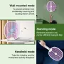 AGSIVO 3 In 1 3000V Cordless Rechargeable Electric Mosquito Bug Zapper Foldable Handheld Mosquito Killing Lamp Fly Trap