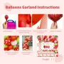 205PCS Strawberry Party Decor Balloon Set Strawberry Balloon Garland Arch Kit with Strawberry Print Marquee 1 Berry One Backdrop 1st Birthday Girl Strawberry Party Supplies Tablecloth