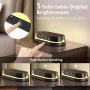 3 in 1 LED Symphony Night Lights Digital Clock Display 15W Wireless Charging Mobile Phone Holder Adjustable Brightness Bedroom Night Light