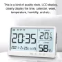 LCD Digital Temperature Humidity Meter -10~50℃ Measurement Electronic Thermometer Hygrometer LCD Display Alarm Clock
