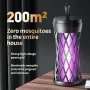 1200mAh Outdoor 360° Efisien Lampu Pembunuh Nyamuk Sengatan Listrik Lampu Pembunuh Nyamuk Cangkang yang Dapat Dilepas untuk Berkemah Mendaki Aktivitas Luar Ruangan