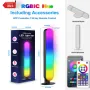 LIXINCORDA RGB Işık Çubuğu Ritim Alıcı Atmosfer Masaüstü Lambası Uzaktan Kumanda Oyun Bilgisayar Odası Yatak Odası için