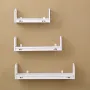 3Pcs Modern Wall Mounted Shelf Storage Rack Holder Home Office Bedroom Decor Set