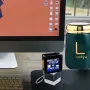 ESP32C3 1.44in LCD Display Portable Pendant DIY Desktop Clock Decoration Desktop Small Ornaments Portable Pendant LVGL Astronaut ST7735