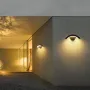 Luminária de parede WiFi Tuya em formato de arco de 9 W com mudança de cor RGBW e escurecimento, funciona com o aplicativo Smart Life, Google Home e controle de voz Alexa