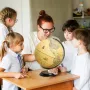 12\ Illuminated World Globe 720° Rotating Education Cartography Map W/ LED Light