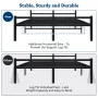 Lusimo Full Size Bed Frame with Headboard No Box Spring Needed 14 inch Full Metal Platform Bed Frame Easy Assembly Anti-Slip
