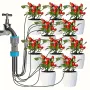 1 Set Garden Automatic Irrigation Device Horticulture Irrigation System with 10 Dripper Greenhouse Balcony Pot Plant Accessories Drip Irrigation Device