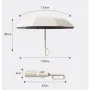 Extra Large 125cm Automatic Umbrella 10 Ribs Water Resistant 50+ UV Protection With Carabiner Handle Anti-slip Handle Protective Sleeve Fold Umbrella