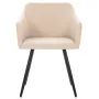 Dining Chairs 4 pcs Cream Fabric