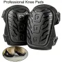 1 Pair Of Professional Knee Pads with Thick Gel Pads Double Straps Adjustable Clips Protective Knee Pads for Home Working Gardening Construction