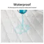 Waterproof Fitted Sheet in Multiple Sizes and Colors Sturdy Mattress Cover with TPU Cotton Non-Woven Microfiber Easy to Fit Elastic Band Ideal for Home and Bedroom Use
