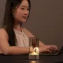 Veilleuse à filament flexible avec base magnétique, rechargeable, magnétique, anti-gravité, portable, flottante, pour table, chambre à coucher