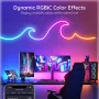 LIXINCORDA Smart LED RGB Neon Strip Lights Bluetooth Color Changing Lights LED Silicone Neon Strip Lights WiFi+Bluetooth APP Control Light Strips