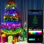 16.4フィート/32.8フィート/65.6フィートのiDeal LEDカラフルUSB LED装飾ストリングライト、アプリコントロールBluetoothリモコン付き、IP66防水、ホリデールームデコレーション用