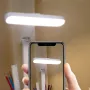 USB Charging LED Desk Lamp 3 Color Temperatures Brightness Adjustable Bedside Reading Pen Holder Table Lamp for Student dormitory