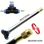 Professional Mist Rotating Nozzle Automatic Watering Kit 20m Universal Drip Irrigation Kit Adjustable 7.87\ Brass Mist Nozzle Automatic Watering System for Balcony Greenhouse Gardening