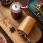 Manual Wooden Peppercorn Black Pepper Grinder Pepper Grinder Kitchen Manual Solid Wood Pepper Mill Household Sea Salt Pepper Grinding Bottle