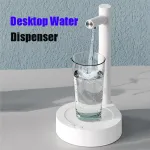 Desktop Water Bottle Dispenser Automatic Smart Electric Water Dispensers for 5 Gallon & Universal Bottles USB Charging 7 Levels
