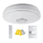 33CM 100W bluetooth WIFI LED Ceiling Light RGB Music Speaker Dimmable Lamp APP Remote Control 110-245V