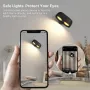 Modern Magnetic Suction LED Wall Sconces Lamp USB Rechargeable 3000mAh Touch Control Wall Lamp Reading Lights for Bedroom Dorm Room Bedside Night Lights