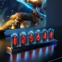 Часы на светодиодах RGB Nixie Tube Clock LED Glows IPS Color Screen DIY Analog Digital Tube Night Lights Gaming Desktop for Home Decoration Idea Gift