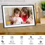 Frameo 10.1\ HD IPS HD Touch Screen Digital Photo Frame WiFi Cloud Frame Digital Picture Frame 32GB Smart WiFi Digital Photo Frame with 1280x800 Wall Mountable