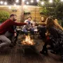 SINGLYFIRE 29 inch Fire Pits for Outside Firepit Outdoor Wood Burning Pit Steel Firepit Bowl for Patio Backyard Camping