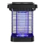 Solar Powered Bug Zapper EM02 Portable Outdoor Mosquito Killer Lamp High Voltage Electric Insect Repellent Stainless Steel IP65 Waterproof LED Light for Courtyard Garden Patio Backyard