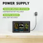 BALDR 5.9 Inch Color Screen Backlit Weather Forecast Clock Backlight Large Screen Weather Station Electronic Thermometer And Hygrometer Weather Forecast Clock