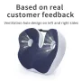 AGSIVO Memory Foam Seat Cushion for Pressure Relief / Tailbone Pain / Sciatica & Back Pain Relief for Office Chairs for Driving Gaming
