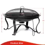 SINGLYFIRE 29 inch Fire Pits for Outside Firepit Outdoor Wood Burning Pit Steel Firepit Bowl for Patio Backyard Camping