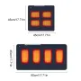 Cuscino riscaldato USB, riscaldamento rapido, 4 aree riscaldate, cuscino riscaldato per sedia da campeggio, 3 temperature regolabili, cuscino riscaldato per sedia, ricarica tipo C/USB per viaggi all'aperto