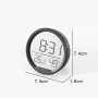 Electronic Hygrometer Alarm Clock Folding Bracket LED Display Temperature Wall Desk Clock For Living Room Kitchen Home Decor
