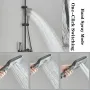 Agsivo High Pressure Shower Copper Body Kit Piano Keys Thermostat LED Digital 4 Modes Faucet Household Copper Booster Shower High Pressure Spray Gun