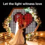 iDeal LED Control Intelligent Colorful Point Control Curtain Light 160x160cm Smart Curtain Lamp 256PCS RGB Lamp Bead IP65 Waterproof